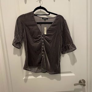 New Madewell Velvet Top
